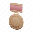 medal, medal 3d, badge, achievement, prize, winner, victory, reward 