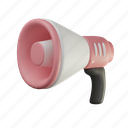 megaphone, megaphone 3d, marketing, promotion, announcement, business, speaker, amplifier