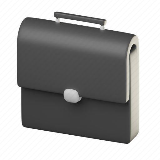 Briefcase, briefcase 3d, suitcase, portofolio, office, career, job 3D illustration - Download on Iconfinder
