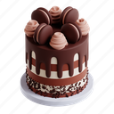 cake, chocolate cake, vanilla, sweet 