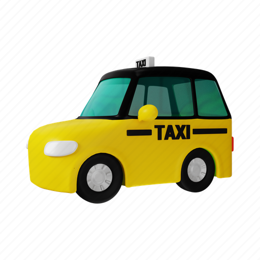 Car, taxi, automobile, transportation, service, travel, vehicle 3D illustration - Download on Iconfinder