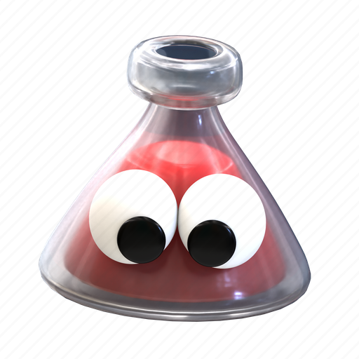 Glass, beaker glass, education, science, laboratory, research, chemistry 3D illustration - Download on Iconfinder