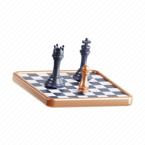 Chess, strategy, board game, game, pieces 3D illustration - Download on Iconfinder