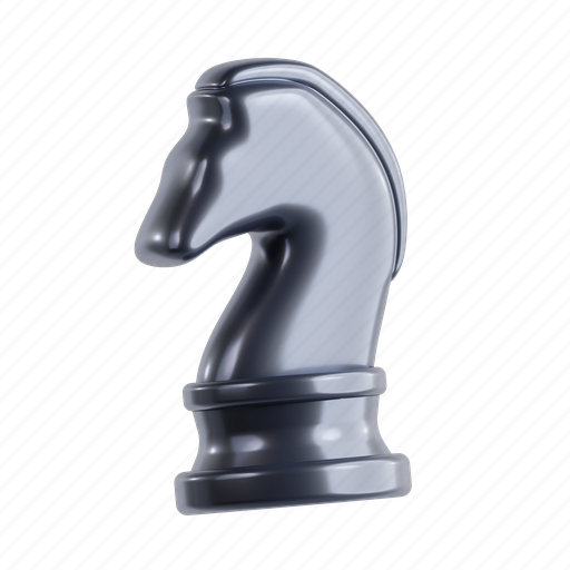 Knight, chess, horse, piece, strategy 3D illustration - Download on Iconfinder