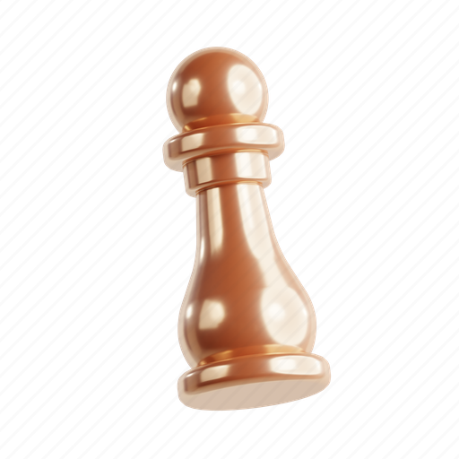 Pawn, chess, sport, piece, game 3D illustration - Download on Iconfinder