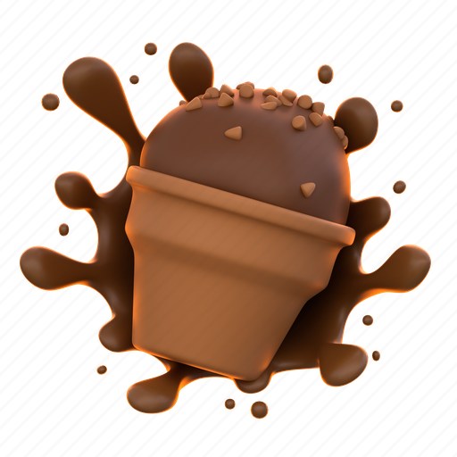Chocolate, ice, cream, ice cream, cone, food, cold icon - Download on Iconfinder