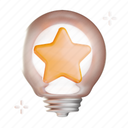 star, bulb, favorite, light, rating 