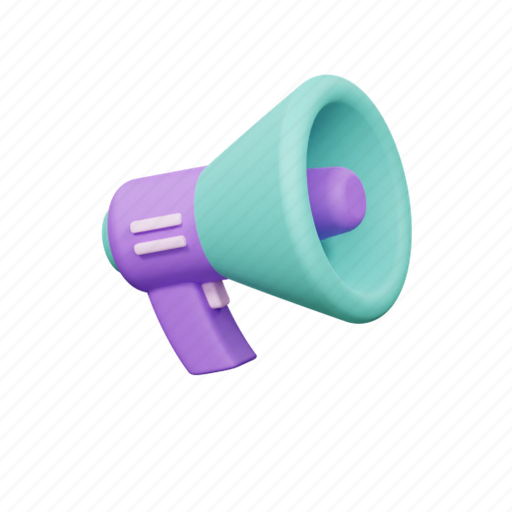 Megaphone, communication, business, speaker, promotion, speech, announcement 3D illustration - Download on Iconfinder