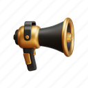 megaphone, announcement, promotion, advertisement, speaker, sound, business, advertising
