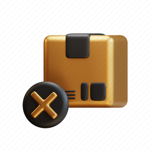 Cancel, delivery, box, package, parcel icon - Download on Iconfinder