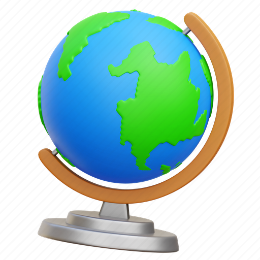 Globe, earth, planet, geography, world 3D illustration - Download on Iconfinder