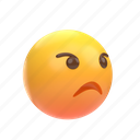 emoji, emoticon, sticker, face, angry, annoyed, right
