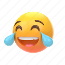 emoji, emoticon, sticker, face, laughing, crying, laugh, cry, left 