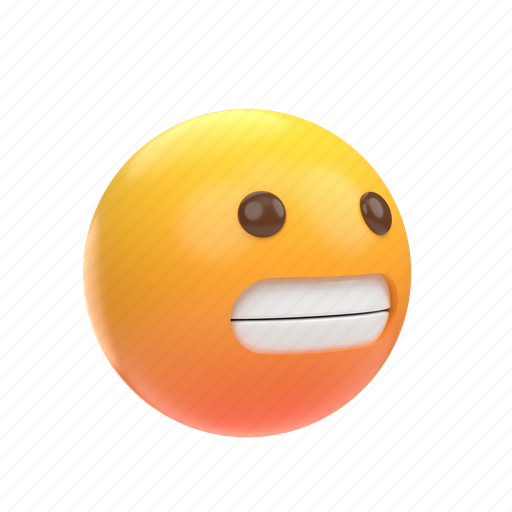 Emoji, emoticon, sticker, face, fake, laugh, smile 3D illustration - Download on Iconfinder