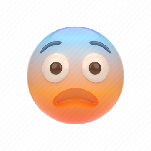 Emoji, emoticon, sticker, face, shock, surprise, wow 3D illustration - Download on Iconfinder