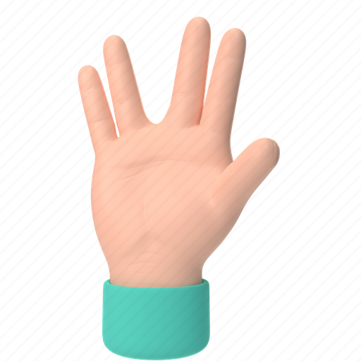 Emoji, emoticon, sticker, gesture, greeting, hand, light 3D illustration - Download on Iconfinder