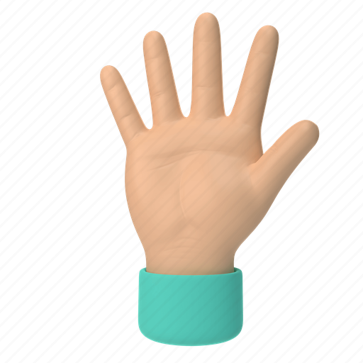 Emoji, emoticon, sticker, gesture, palm, hand, asian 3D illustration - Download on Iconfinder