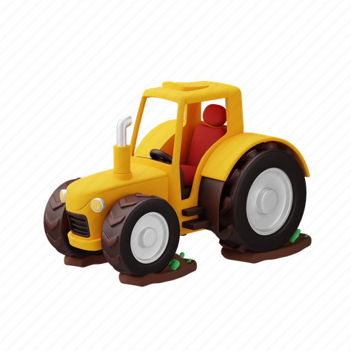 Tractor, agriculture, farm, farming, transport 3D illustration - Download on Iconfinder