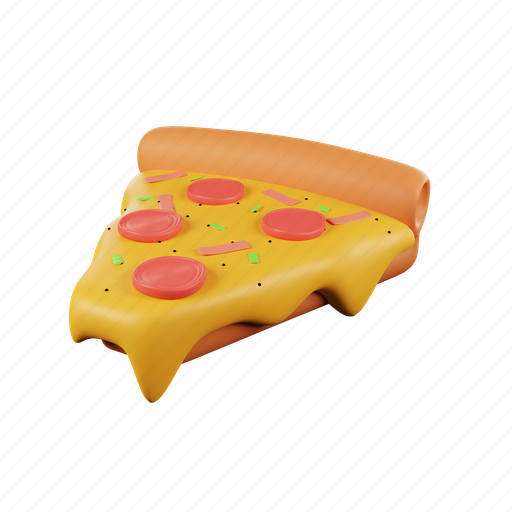 Slice, pizza, 3d, 3d illustration, 3d rendering, background, burger 3D illustration - Download on Iconfinder