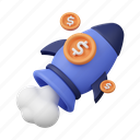 launch, rocket, dollar, money, finance, financial, investment, banking, bank 