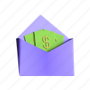 envelope, money, dollar, cash, payment, mail 
