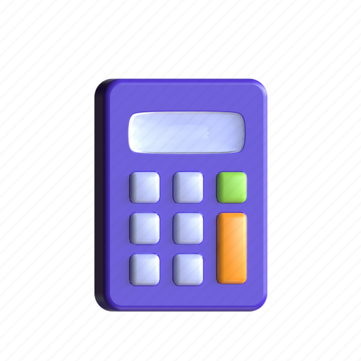 Calculator, calculate, technology, device 3D illustration - Download on Iconfinder