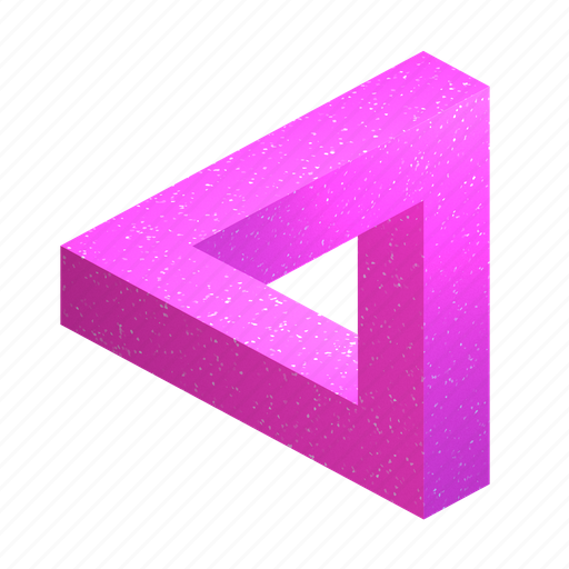 Penrose, triangle, textured, colors, geometric, geometry, geometrical shapes icon - Download on Iconfinder