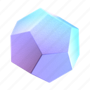 dodecahedron, gradient, colors, geometric, geometry, geometrical shapes, geometric shapes