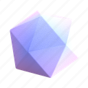 icosahedron, gradient, colors, geometric, geometry, geometrical shapes, geometric shapes