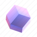 rhombic, dodecahedron, gradient, colors, geometric, geometry, geometrical shapes, geometric shapes