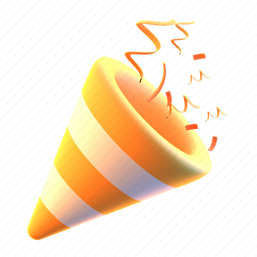 Party, confetti 3D illustration - Download on Iconfinder