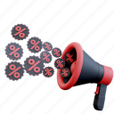 black friday, attention, promotion, advertising, discount, sale, shopping, loudspeaker, event 