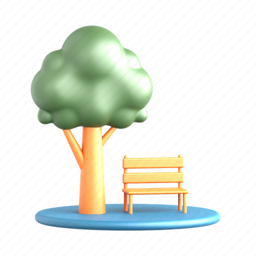 Park, tree, green, bench, amusement, garden icon - Download on Iconfinder