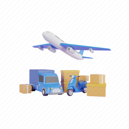 3d, delivery, package, box, parcel, pack, render 3D illustration - Download on Iconfinder