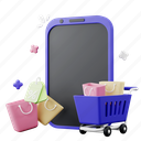 shopping, online, e-commerce, sale, market, store, digital, smartphone, cart 