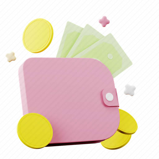 Shopping, payment, digital, finance, banknote, money, coin 3D illustration - Download on Iconfinder