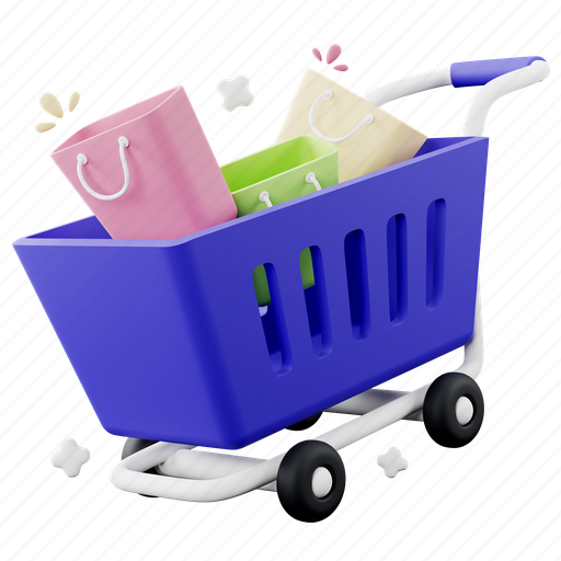 Shopping, e-commerce, sale, market, store, payment, finance 3D illustration - Download on Iconfinder