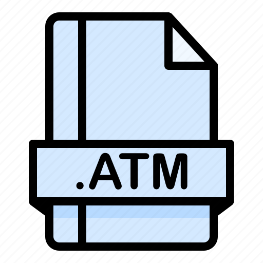Atm, file, file extension, file format, file type icon - Download on Iconfinder