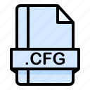 cfg, file, file extension, file format, file type
