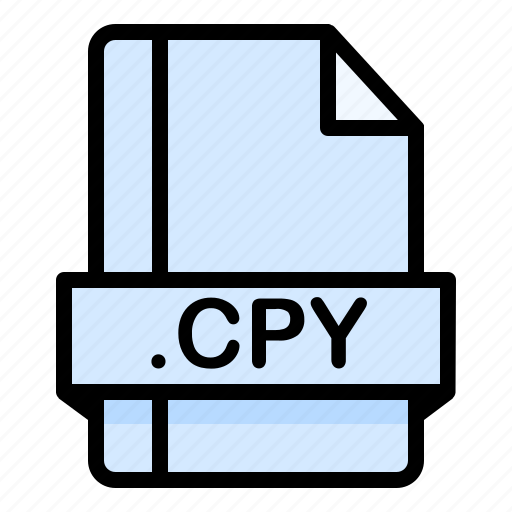 Cpy, file, file extension, file format, file type icon - Download on Iconfinder