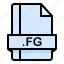 fg, file, file extension, file format, file type 