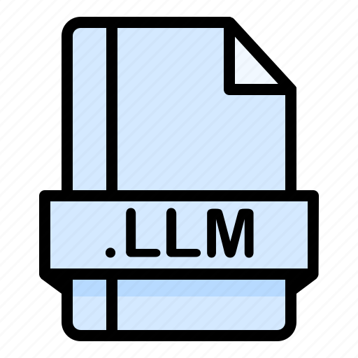 File, file extension, file format, file type, llm icon - Download on Iconfinder