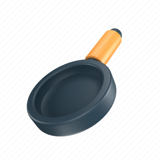 Frying, pan, 3d, background, breakfast, chef, cook 3D illustration - Download on Iconfinder