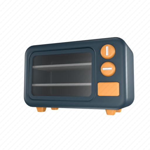 Microwave, 3d, appliance, background, blender, button, cook 3D illustration - Download on Iconfinder