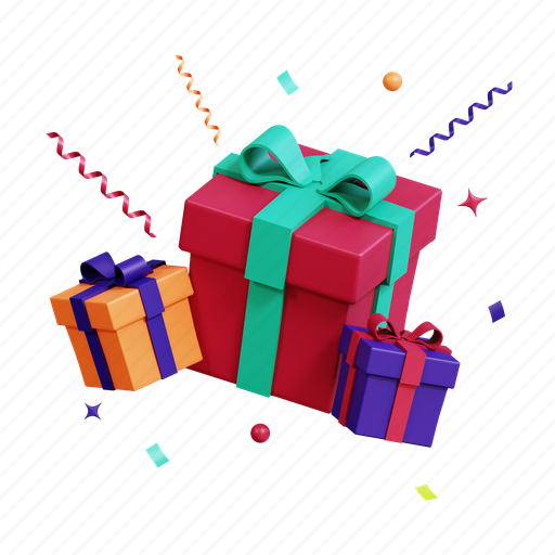 Al, new, year, giftbox 3D illustration - Download on Iconfinder