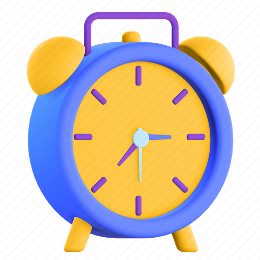 Clock, time, alarm 3D illustration - Download on Iconfinder