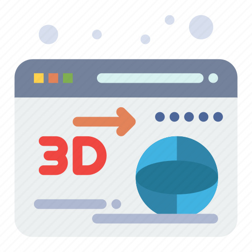 3d, globe, printer, web icon - Download on Iconfinder