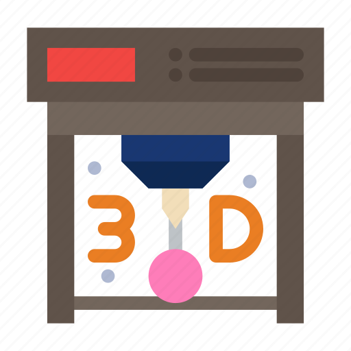 3d, print, printing icon - Download on Iconfinder