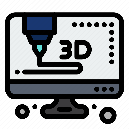 3d, computer, printer icon - Download on Iconfinder