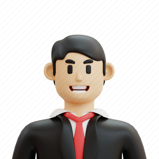 Character, avatar, profession, cartoon, people, job, businessman 3D illustration - Download on Iconfinder